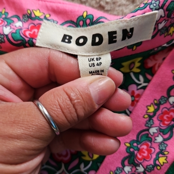 Boden Women's Green Ellie Maxi Floral Garden Party Colorful Tea Dress 4P - Picture 12 of 16